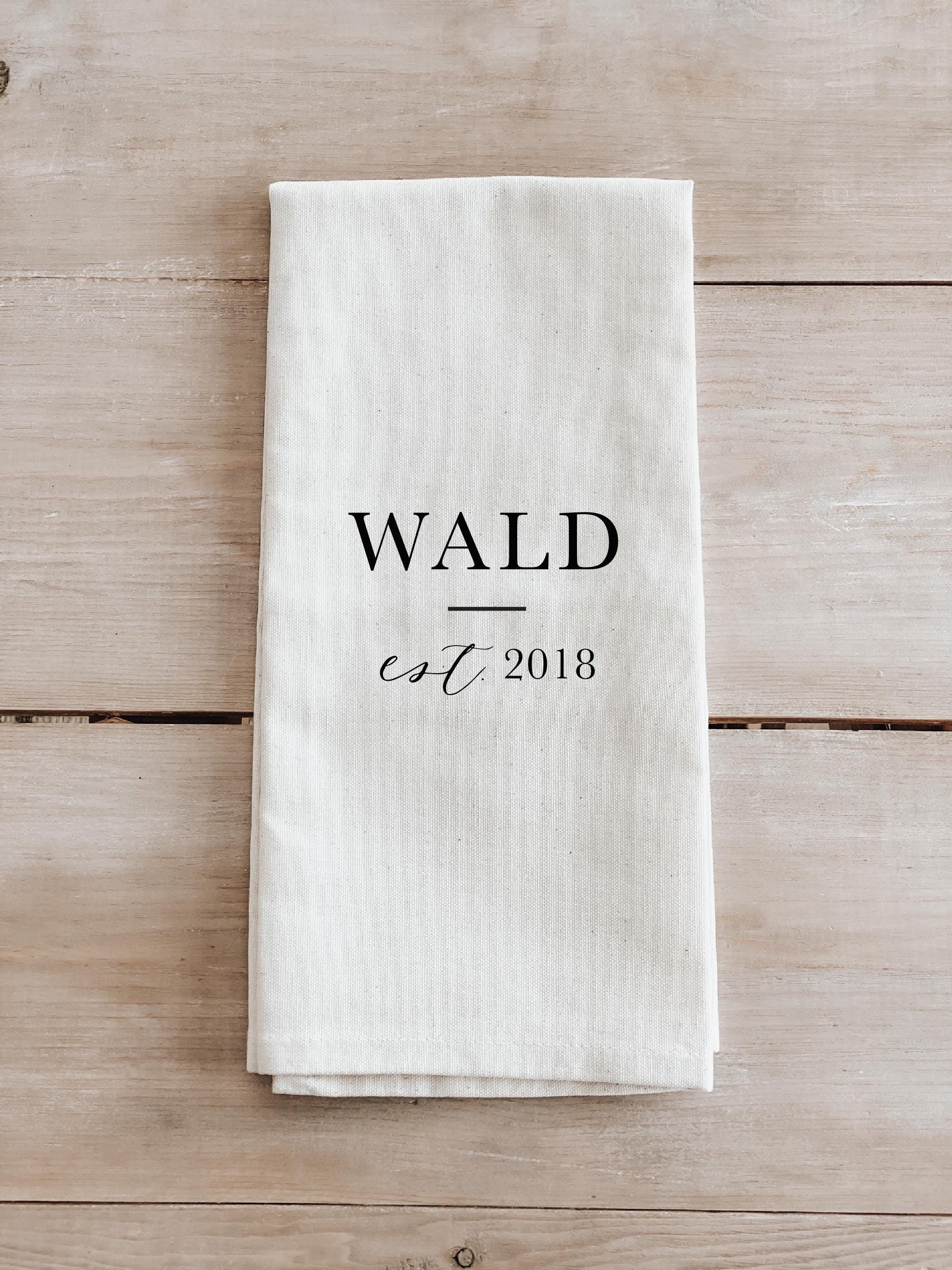 Personalized Tea Towel - Personalized Last Name