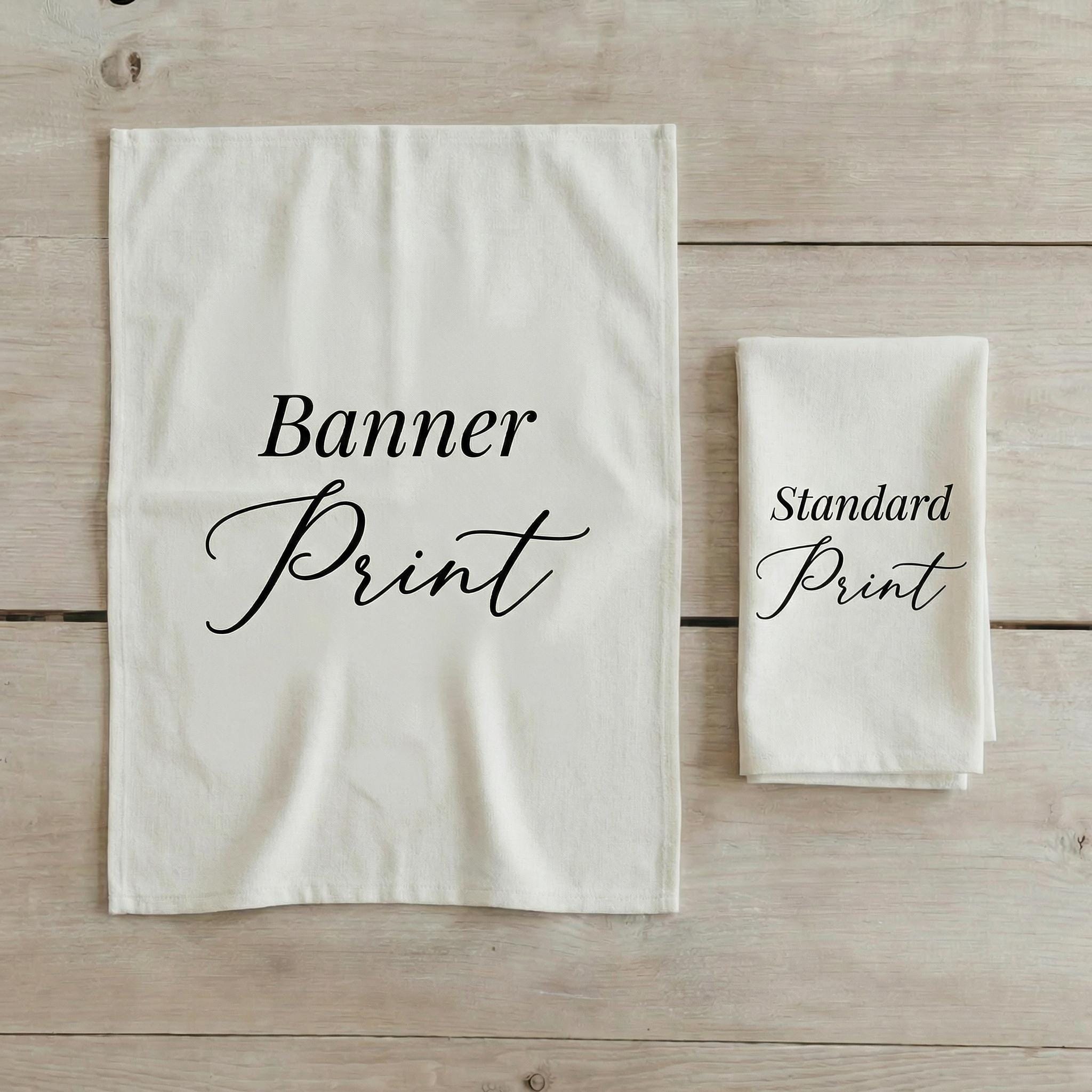 Personalized Tea Towel - Personalized City Script