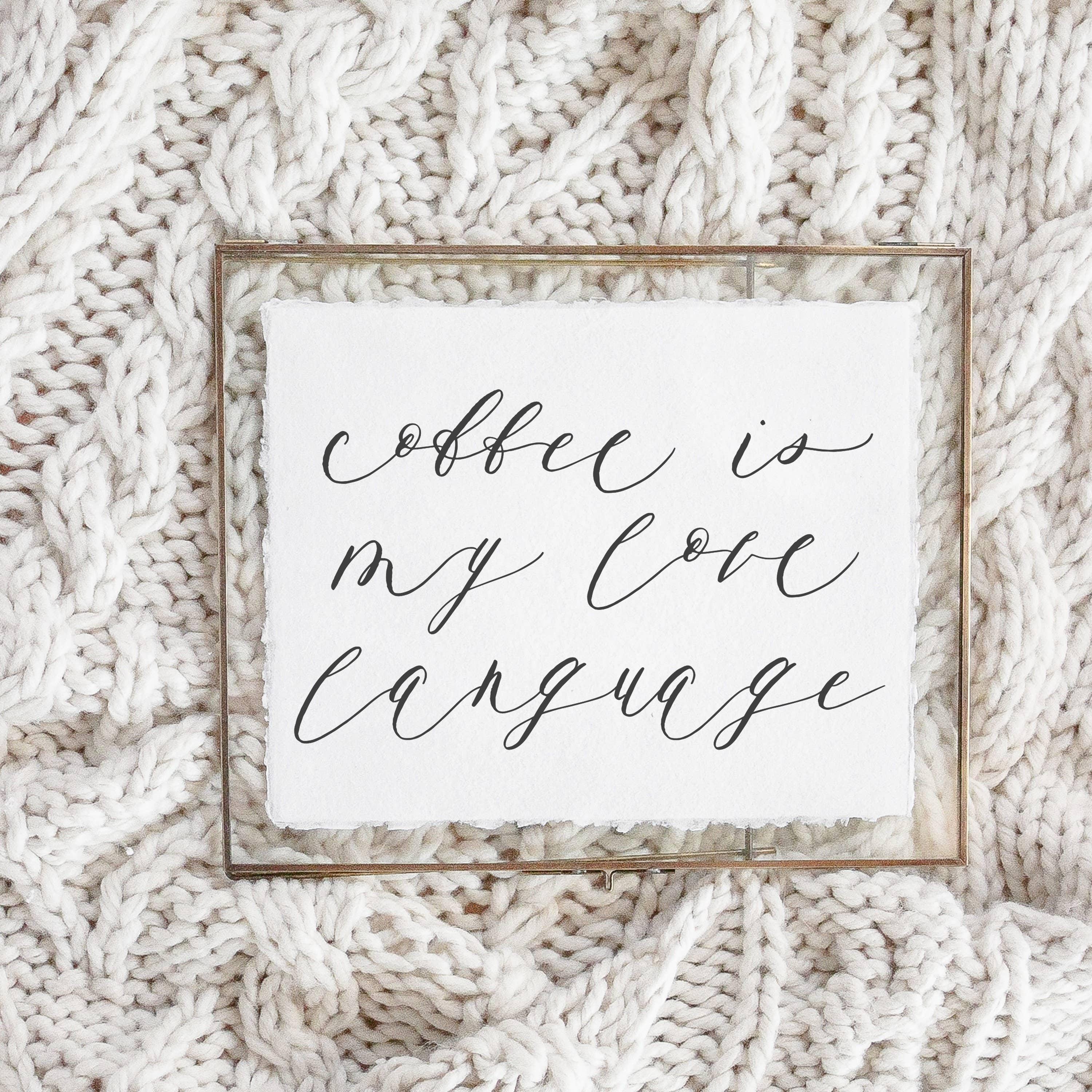 Glass Table Frames & Cards - is My Love Language
