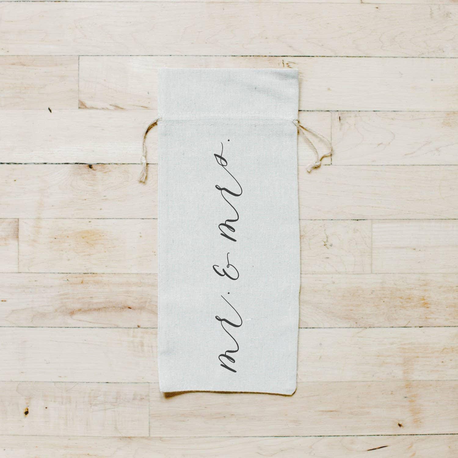 Wine Bags - Mr. & Mrs.