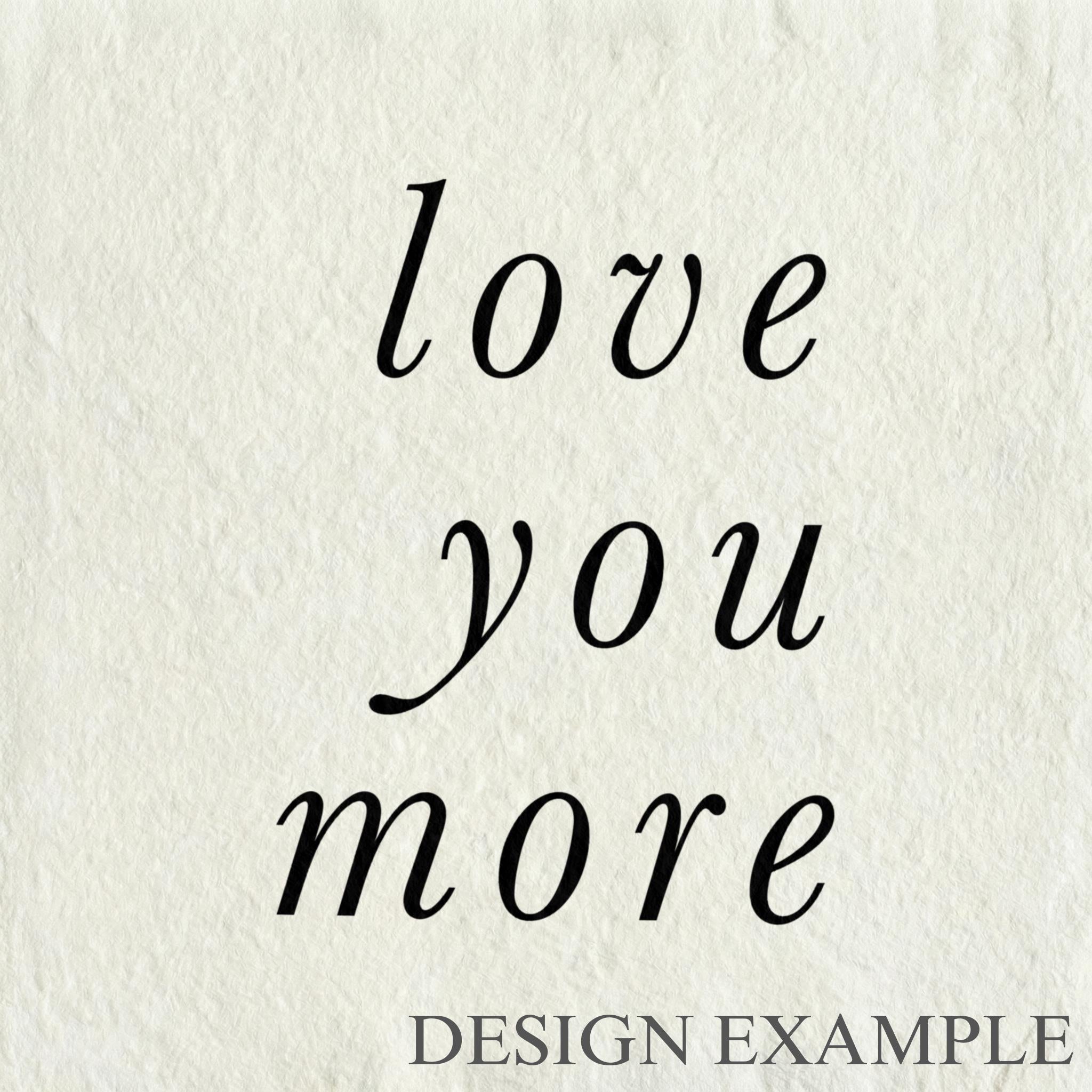 Glass Table Frames & Cards - I Love You More Than Football